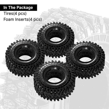 INJORA 70*26mm 1.3" Crawler Tires (T1311) - YQT- 1311
