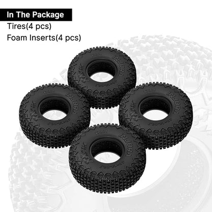 INJORA 40*14mm 0.7" XHX Pin Tires - T7021
