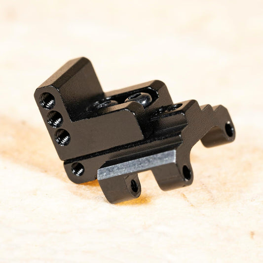 HoustonRC Multi-Position Adjustment Rear Axle Truss Upper Links Mount for SCX24 Black