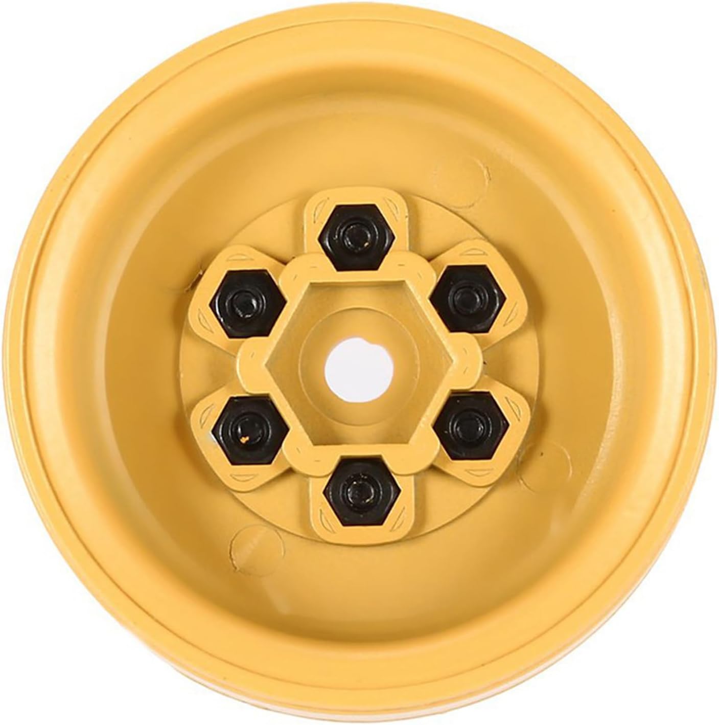 Houston RC Camel Yellow 1.9" Beadlock w/brass Weighted Wheels - HRCKRW013