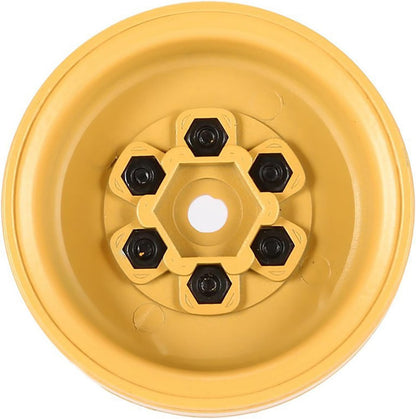 Houston RC Camel Yellow 1.9" Beadlock w/brass Weighted Wheels - HRCKRW013