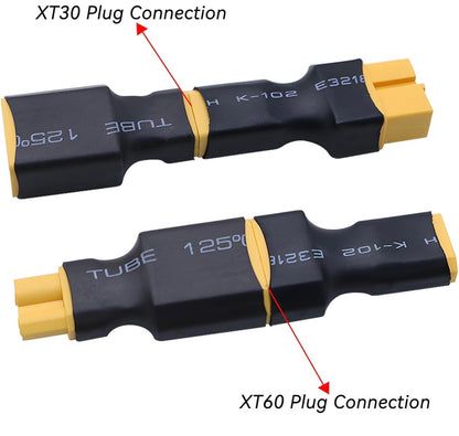 RC Connectors XT30 to XT60 Male & Female Adapters (2)