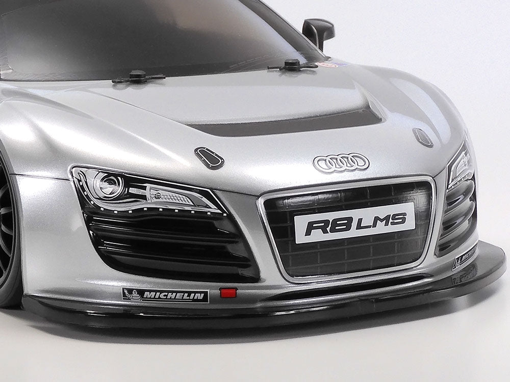 Tamiya TT-02 2008 Audi R8 LMS 1/10 4WD Electric Touring Car Kit w/Pre-Painted Body (Limited Edition) (Silver) - TAM47517