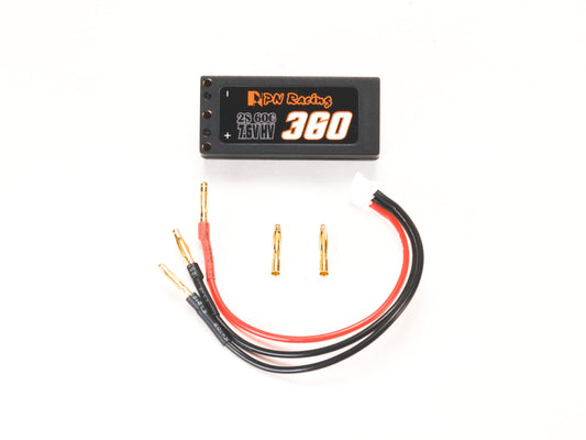 733360 PN Racing V5 LiHv 2S 7.6V HV 360mah 60C Hardcase Battery