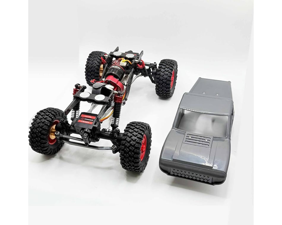 Furitek TerraX Active Pro 4WS 1/18 ARTR Mini Rock Crawler (Grey) w/2.4GHz Radio - FUR-2705