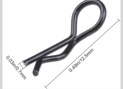 HRC 1/28-1/24 Mini Body Clip (Pre-Bent at factory) for MiniZs, SCX30s, SCX24s and other Micros
