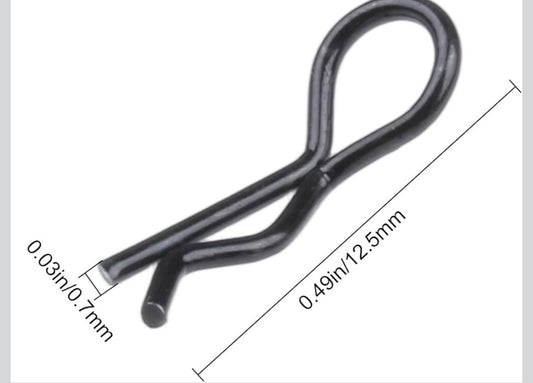 HRC 1/28-1/24 Mini Body Clip (Pre-Bent at factory) for MiniZs, SCX30s, SCX24s and other Micros