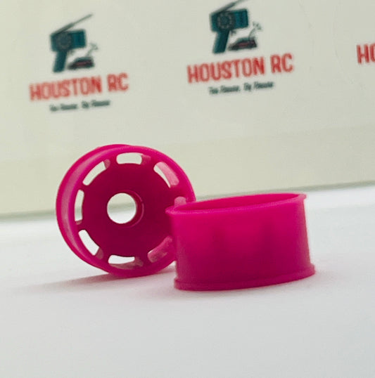 HRC Front|Rear Wheels (Shocking Pink) - 0mm offset (11mm)