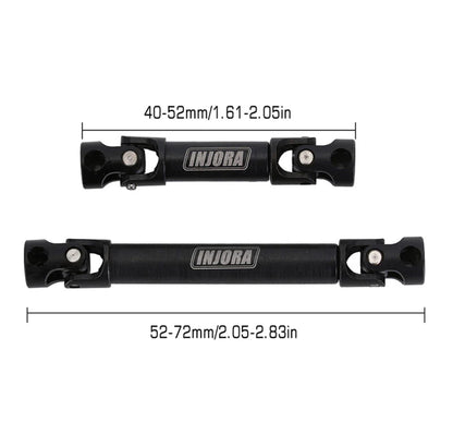 SCX24-43 INJORA Steel Front Rear Center Drive Shafts For SCX24 C10 JLU Bronco Base Camp 4Runner