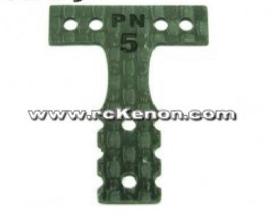 MR3003S PN Racing Mini-Z MR03 MM Silver Carbon T-Plate #5