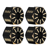 INJORA Black Brass Wheel Hex Hub Extenders for Axial SCX10 PRO SCX10 III UTB10 Capra - SCX10-PRO02-9