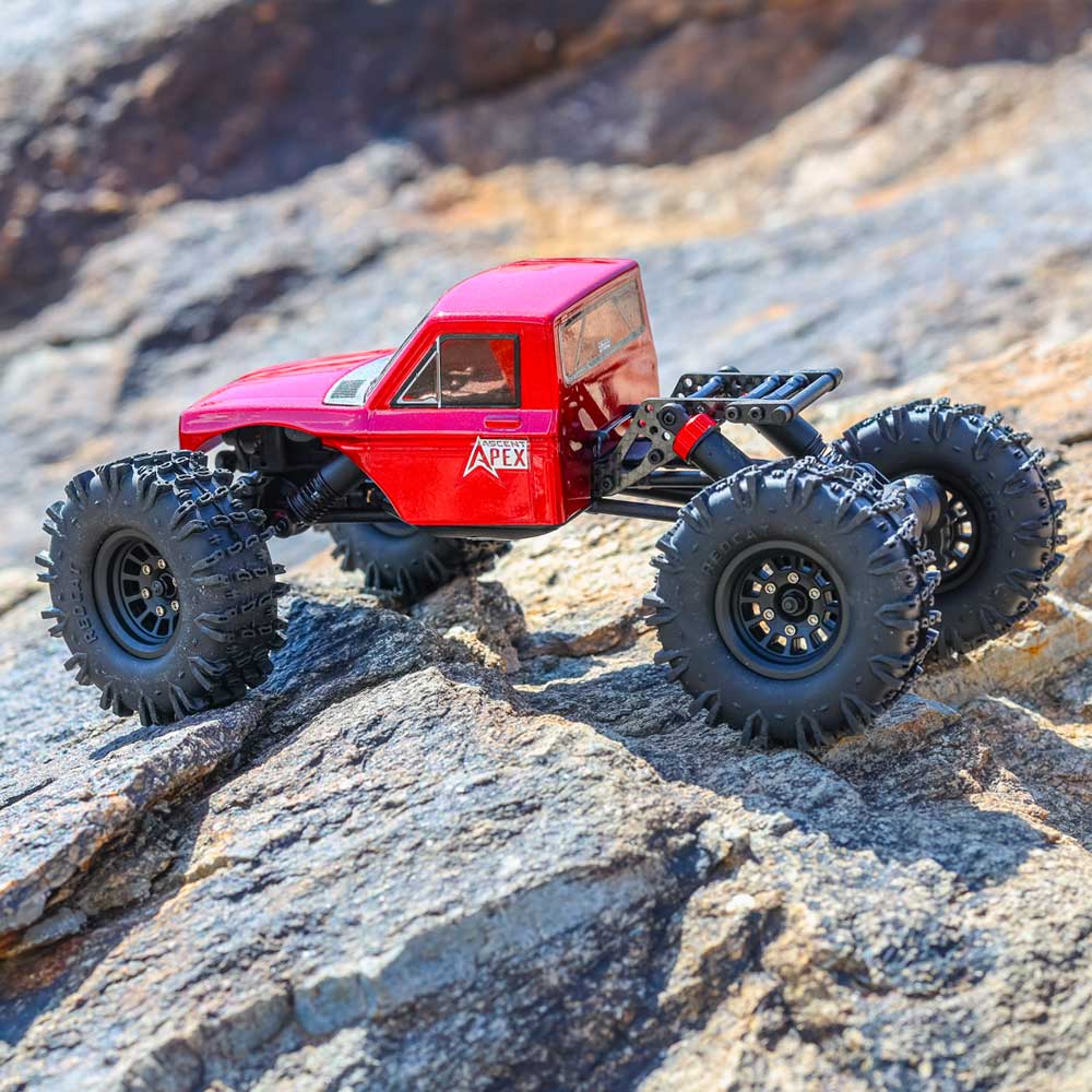 Redcat Ascent-18 Apex 1/18 4WD RTR Brushless Rock Crawler (Red) w/2.4GHz Radio, Battery & Charge - RER42219