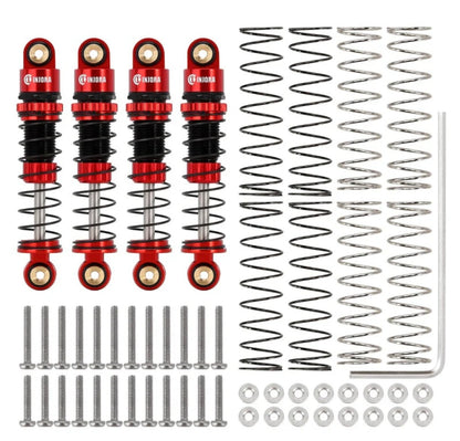SCX24-131RB-4 INJORA 39mm Oil Shocks for 1/24 SCX24 - Red