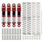 SCX24-131RB-4 INJORA 39mm Oil Shocks for 1/24 SCX24 - Red