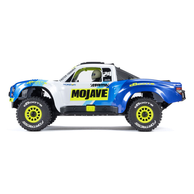 ARA2104T2 MOJAVE GROM MEGA 380 Brushed 4X4 Small Scale Desert Truck RTR with Battery & Charger, Blue/White