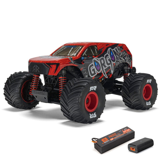Arrma Gorgon Grom Small Scale 4WD Monster Truck Red - ARA2130T2