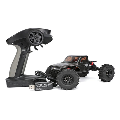 Redcat Ascent-18 Apex 1/18 4WD RTR Brushless Rock Crawler (Dark Metallic Gray) w/2.4GHz Radio, Battery & Charger- RER42222
