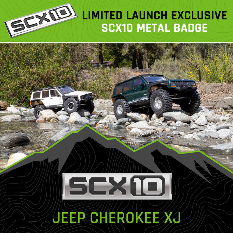 Axial 1/10 SCX10 III Jeep Cherokee XJ 4x4 RTR Green (Pre-Order for Oct 7th) - AXI-2037T1