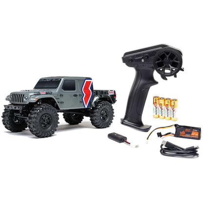 AXI-2324 Axial SCX24 Summit Racing Jeep Gladiator 4X4 Rock Crawler RTR (Battery & Charger Included), Gray