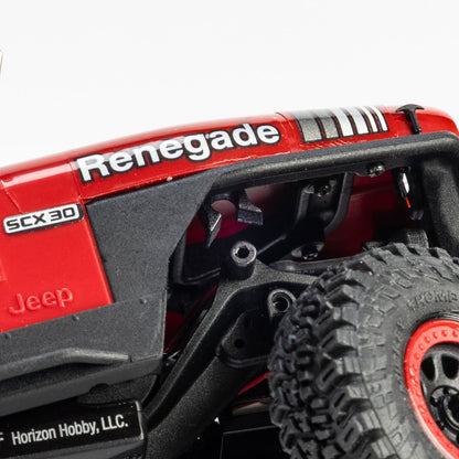 Axial SCX30 Jeep CJ-7 Renegade 4x4 RTR Scale Mini Crawler w/2.4GHz Radio, Battery & Charger (Red) - AXI-3273T1 - PreOrder for Oct 28th