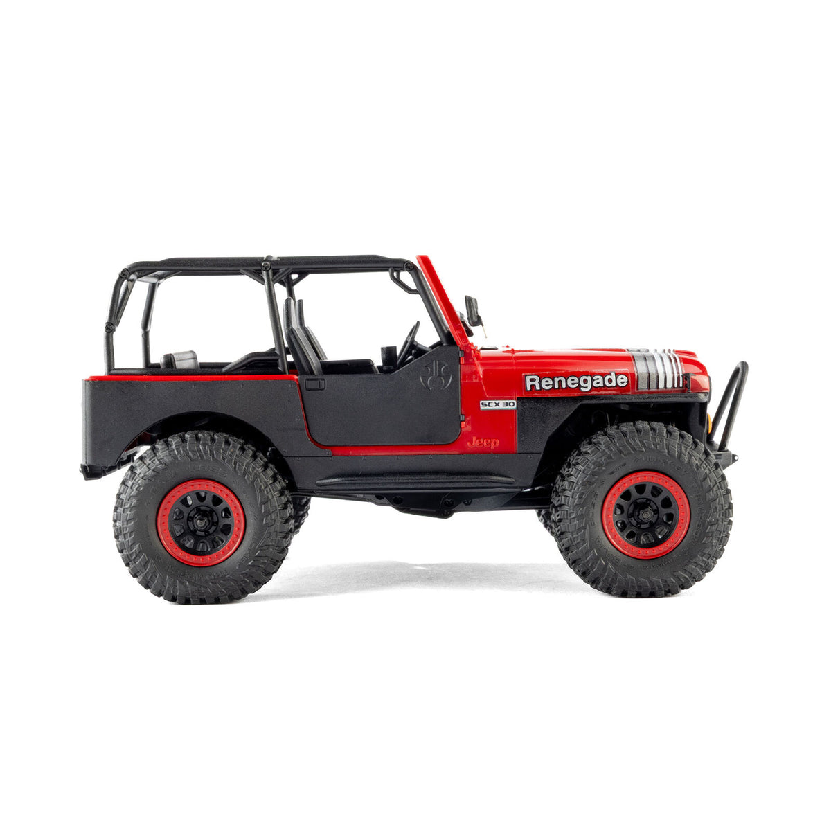Axial SCX30 Jeep CJ-7 Renegade 4x4 RTR Scale Mini Crawler w/2.4GHz Radio, Battery & Charger (Red) - AXI-3273T1 - PreOrder for Oct 28th