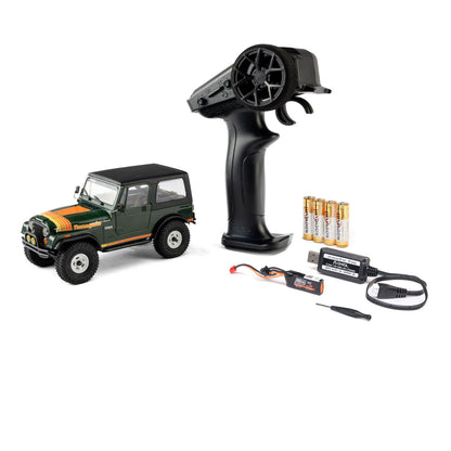 Axial SCX30 Jeep CJ-7 Renegade 4x4 RTR Scale Mini Crawler w/2.4GHz Radio, Battery & Charger (Green) - AXI-3273T2 - PreOrder for Oct 28th