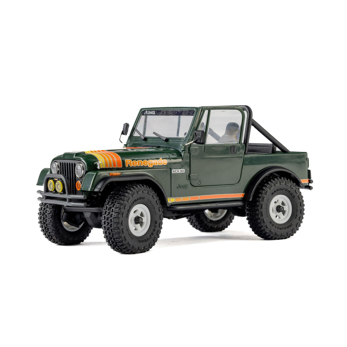 Axial SCX30 Jeep CJ-7 Renegade 4x4 RTR Scale Mini Crawler w/2.4GHz Radio, Battery & Charger (Green) - AXI-3273T2 - PreOrder for Oct 28th