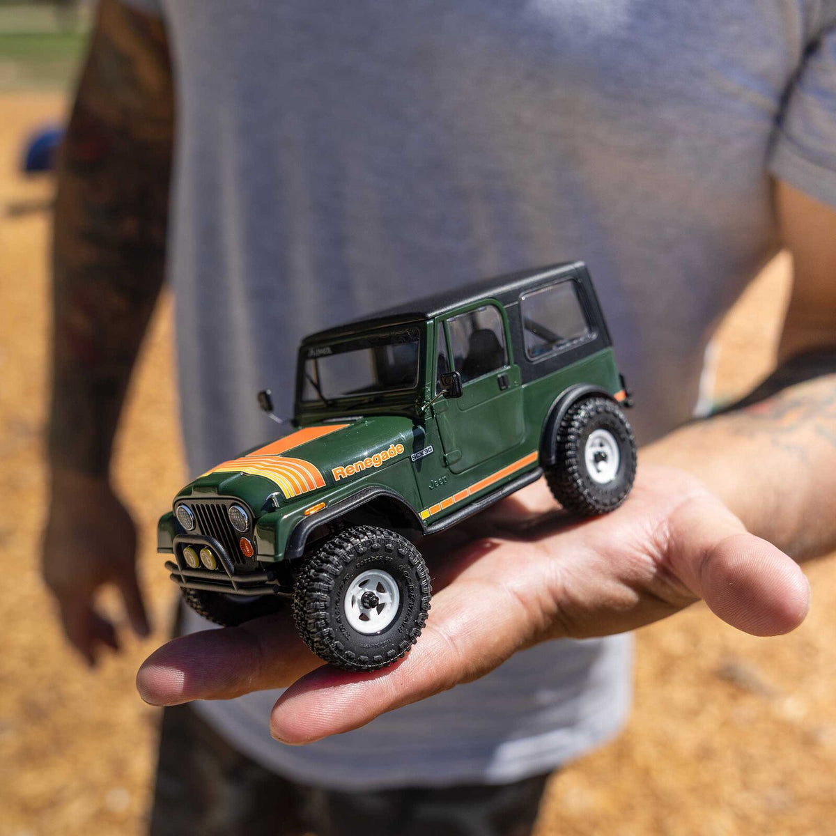 Axial SCX30 Jeep CJ-7 Renegade 4x4 RTR Scale Mini Crawler w/2.4GHz Radio, Battery & Charger (Green) - AXI-3273T2 - PreOrder for Oct 28th
