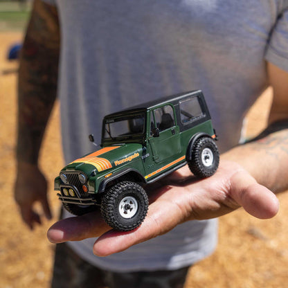Axial SCX30 Jeep CJ-7 Renegade 4x4 RTR Scale Mini Crawler w/2.4GHz Radio, Battery & Charger (Green) - AXI-3273T2 - PreOrder for Oct 28th
