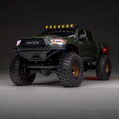 Axial SCX30 Toyota Tacoma TRD Pro Extreme Off-Road Edition 4X4 RTR Brushed Rock Crawler w/2.4GHz Radio, Battery & Charger (Green) - AXI-3289T1