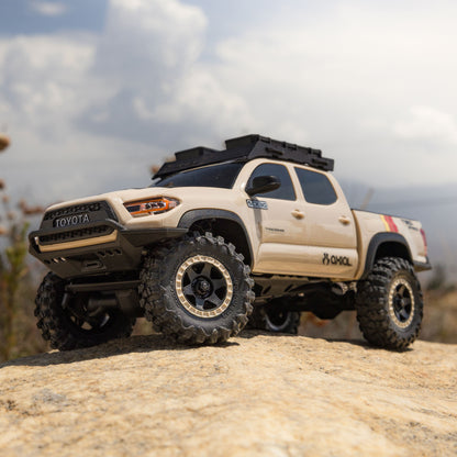 Axial SCX30 Toyota Tacoma TRD Pro Overland Edition 4X4 RTR Brushed Rock Crawler w/2.4GHz Radio, Battery & Charger (Tan) - AXI-3289T2