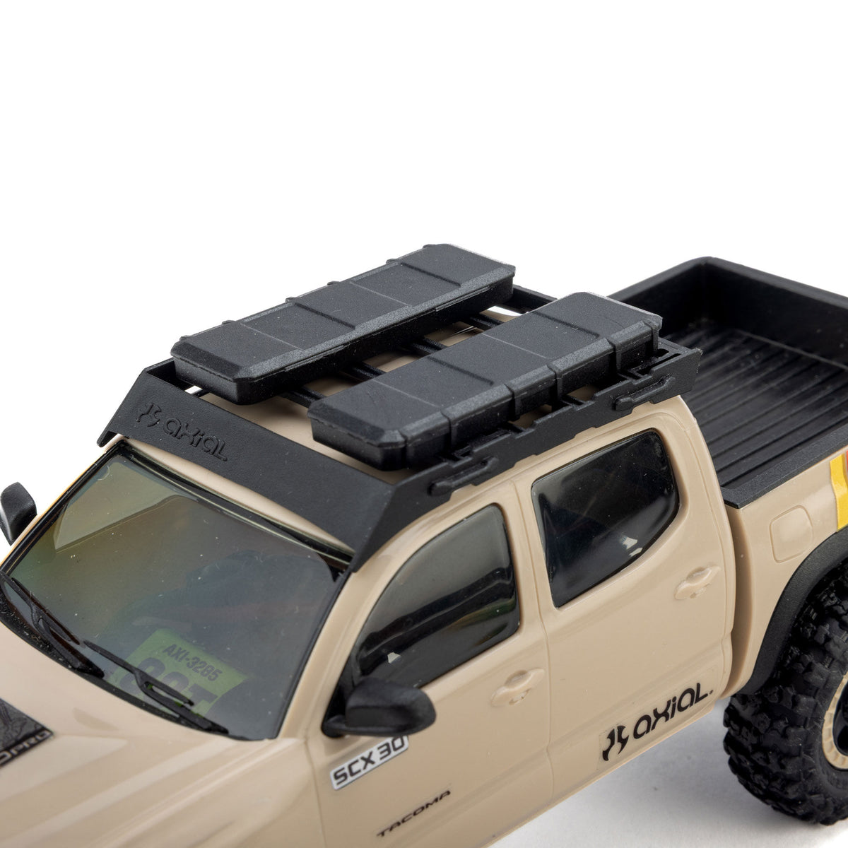 Axial SCX30 Toyota Tacoma TRD Pro Overland Edition 4X4 RTR Brushed Rock Crawler w/2.4GHz Radio, Battery & Charger (Tan) - AXI-3289T2