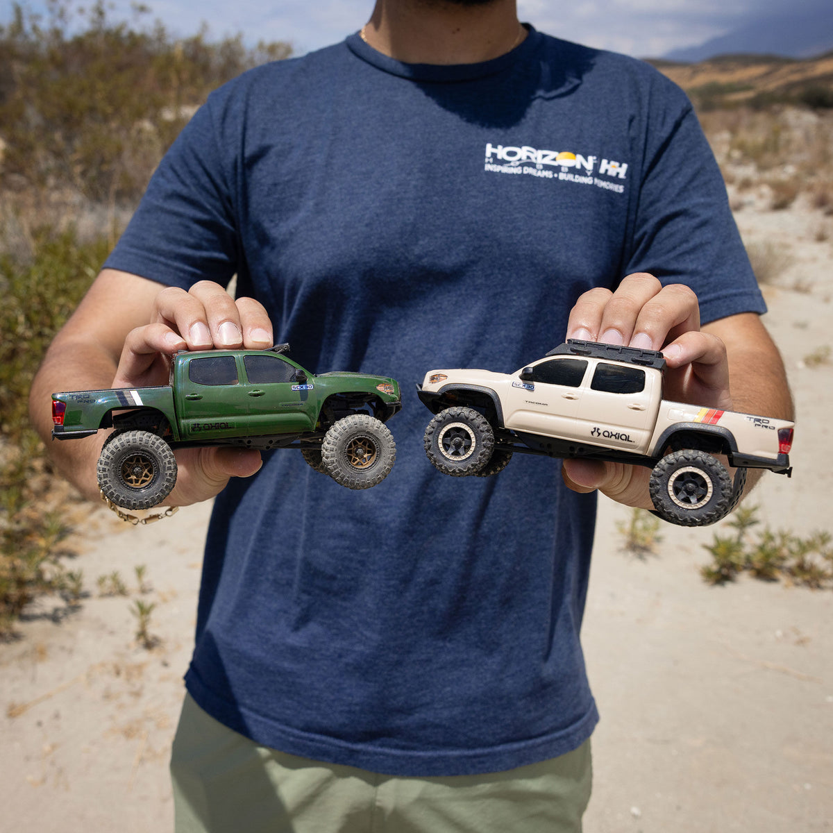 Axial SCX30 Toyota Tacoma TRD Pro Overland Edition 4X4 RTR Brushed Rock Crawler w/2.4GHz Radio, Battery & Charger (Tan) - AXI-3289T2