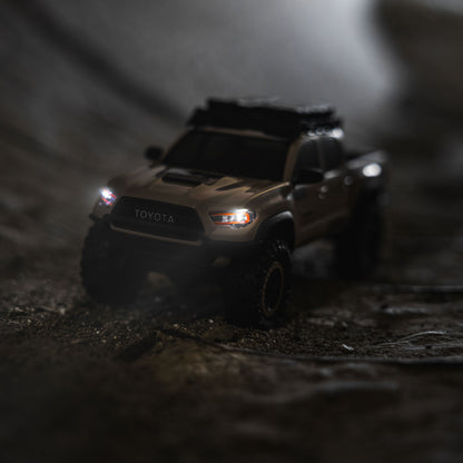 Axial SCX30 Toyota Tacoma TRD Pro Overland Edition 4X4 RTR Brushed Rock Crawler w/2.4GHz Radio, Battery & Charger (Tan) - AXI-3289T2