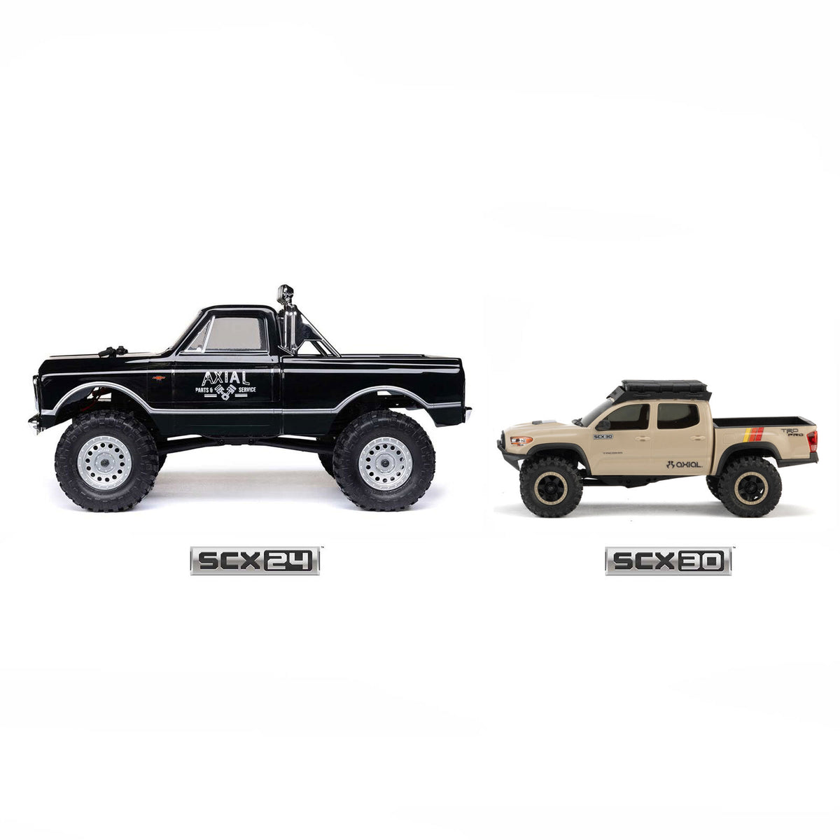 Axial SCX30 Toyota Tacoma TRD Pro Overland Edition 4X4 RTR Brushed Rock Crawler w/2.4GHz Radio, Battery & Charger (Tan) - AXI-3289T2