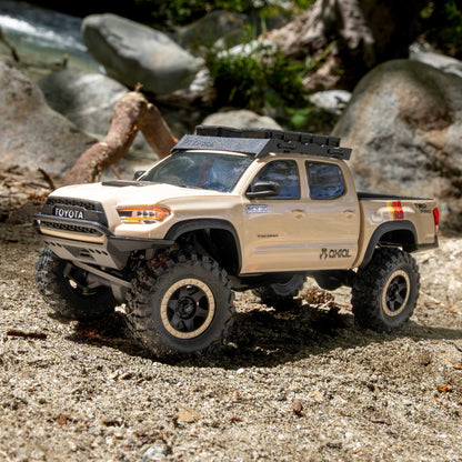 Axial SCX30 Toyota Tacoma TRD Pro Overland Edition 4X4 RTR Brushed Rock Crawler w/2.4GHz Radio, Battery & Charger (Tan) - AXI-3289T2