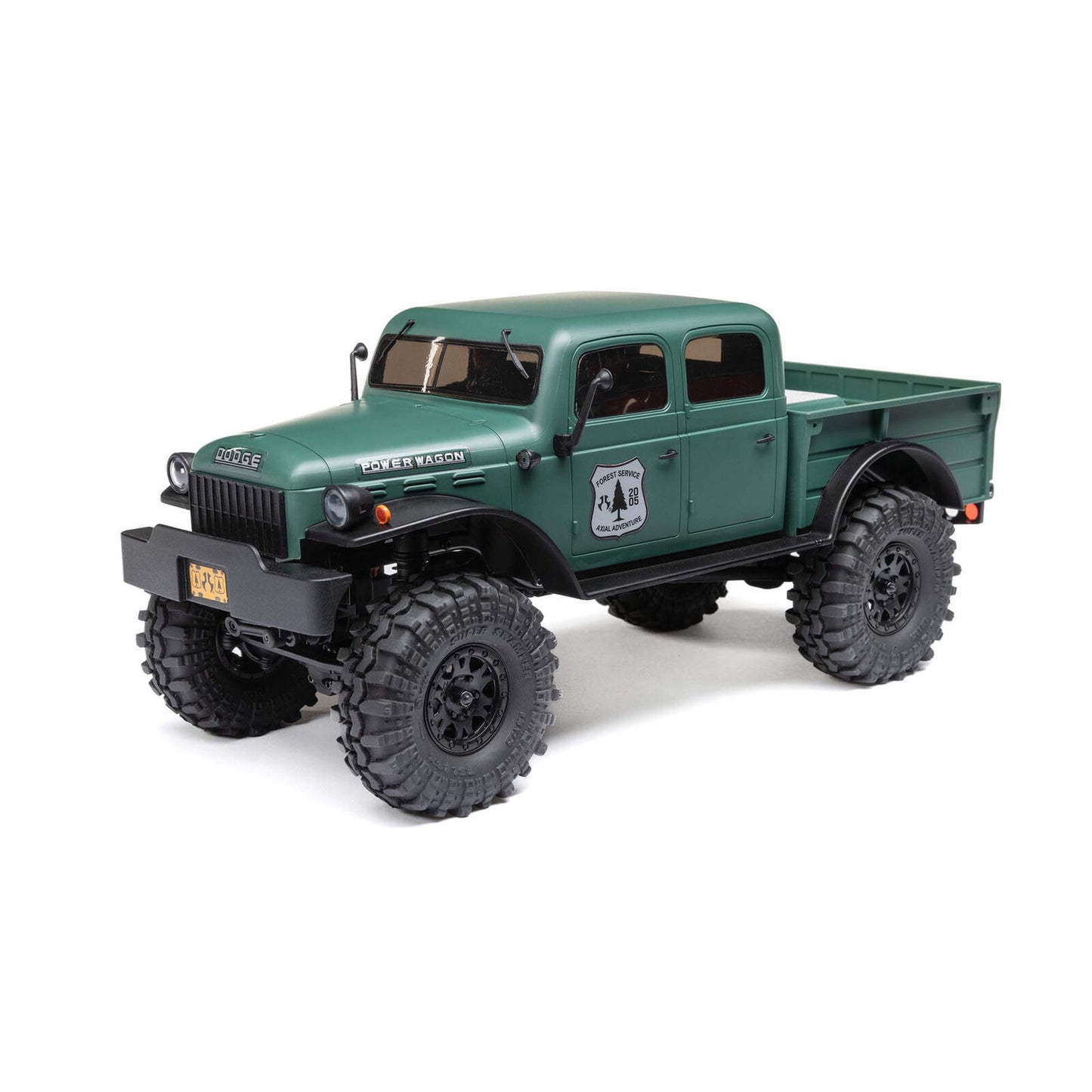 AXI00007T2 Axial SCX24 40's 4 Door Dodge Power Wagon 1/24 4WD RTR Scale Mini Crawler (Green) w/2.4GHz Radio