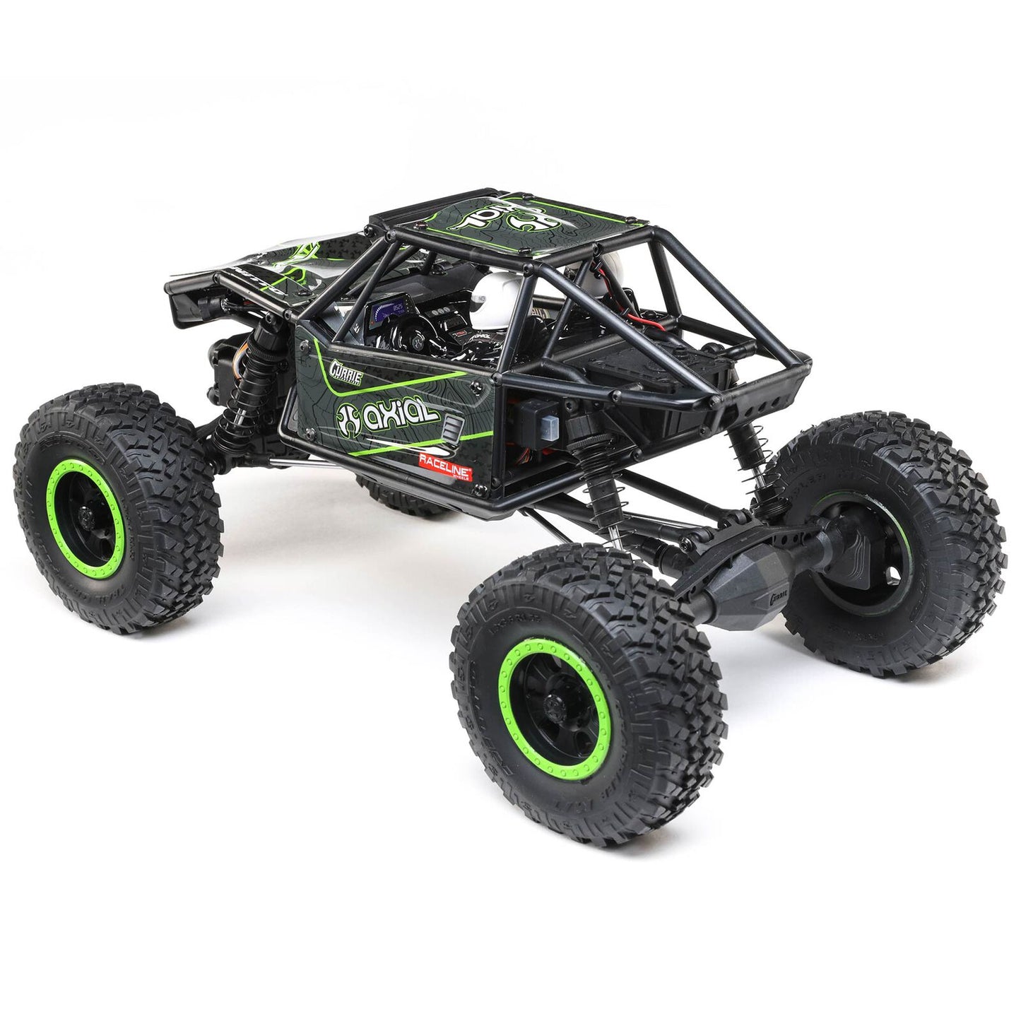 AXI01002V2T1 Axial 1/18 UTB18 Capra 4X4 RTR Brushed Rock Crawler (Battery &amp; Charger Included) - Green