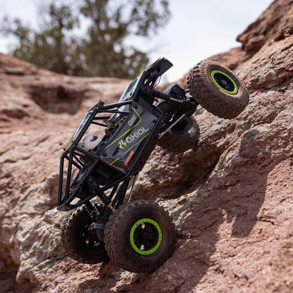 AXI01002V2T1 Axial 1/18 UTB18 Capra 4X4 RTR Brushed Rock Crawler (Battery &amp; Charger Included) - Green