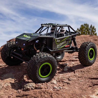AXI01002V2T1 Axial 1/18 UTB18 Capra 4X4 RTR Brushed Rock Crawler (Battery &amp; Charger Included) - Green