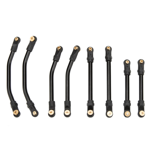 MEUS Racing 8PCS SCX24 Double Bent High Clearance Chassis Links for Axial 1/24 SCX24 C10 Bronco Wrangler - MEUS-SCX24-18
