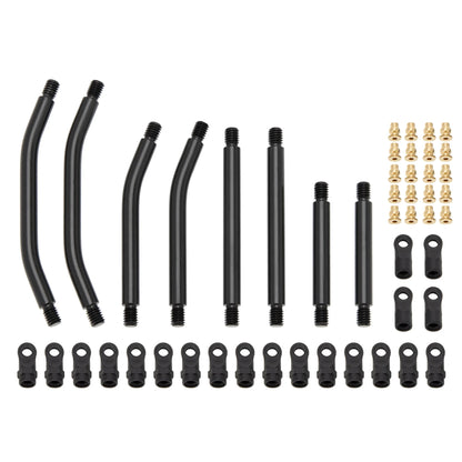 MEUS Racing 8PCS SCX24 Double Bent High Clearance Chassis Links for Axial 1/24 SCX24 C10 Bronco Wrangler - MEUS-SCX24-18
