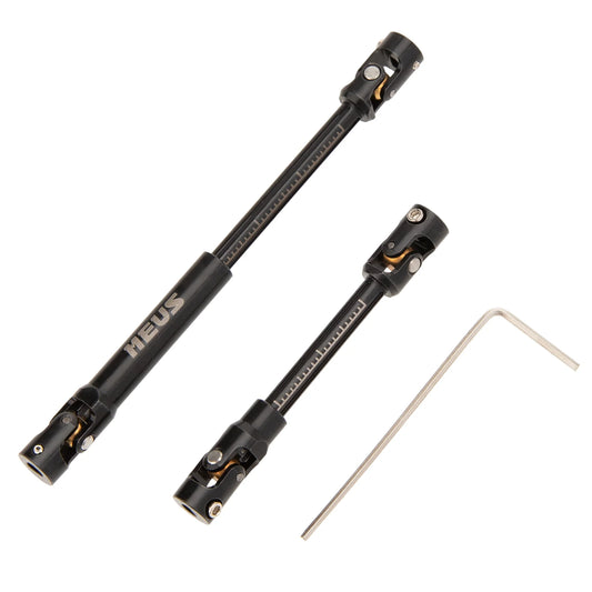 MEUS Racing Metal SCX24 Cuttable Drive Shaft for 1/24 Axial SCX24 RC Crawlers (Black) - SCX24-01-KY2408