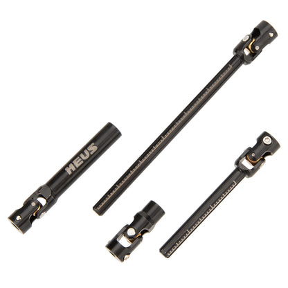 MEUS Racing Metal SCX24 Cuttable Drive Shaft for 1/24 Axial SCX24 RC Crawlers (Black) - SCX24-01-KY2408
