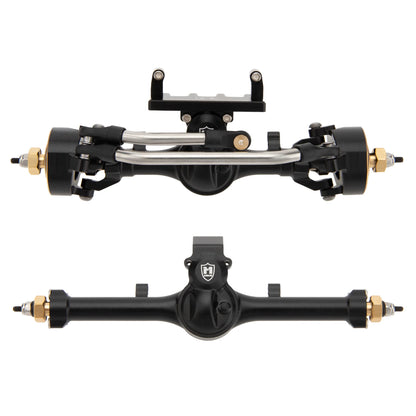 MEUS Racing SCX24 Metal V2 Isokinetic Front Rear Axles +5MM Isokinetic 3-Section CVD With 52° Steering Angle for 1/24 SCX24