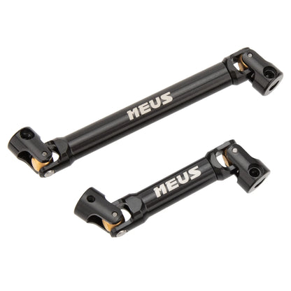 SCX24-01-KY2401 MEUS Racing Stainless Steel Drive Shafts with D-Shaped Hole For 1/24 SCX24 Jeep Gladiator Power Wagon - Black