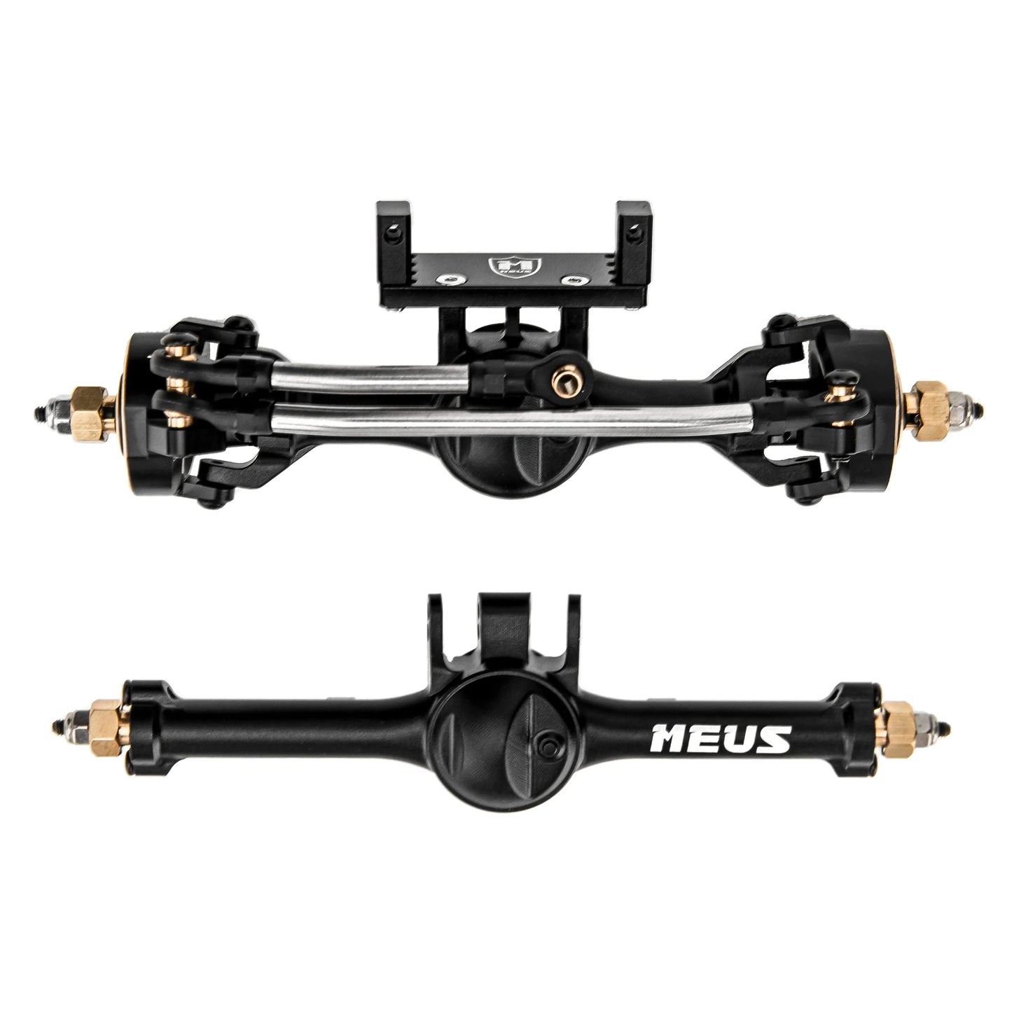 MEUS Racing TRX4M Metal V2 Isokinetic Front & Rear axles with Adjustable Servo Mount for 1/18 TRX4M RC Crawler