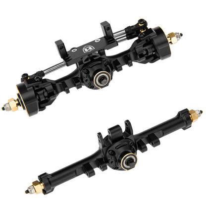 MEUS Racing TRX4M Metal V2 Isokinetic Front & Rear axles with Adjustable Servo Mount for 1/18 TRX4M RC Crawler