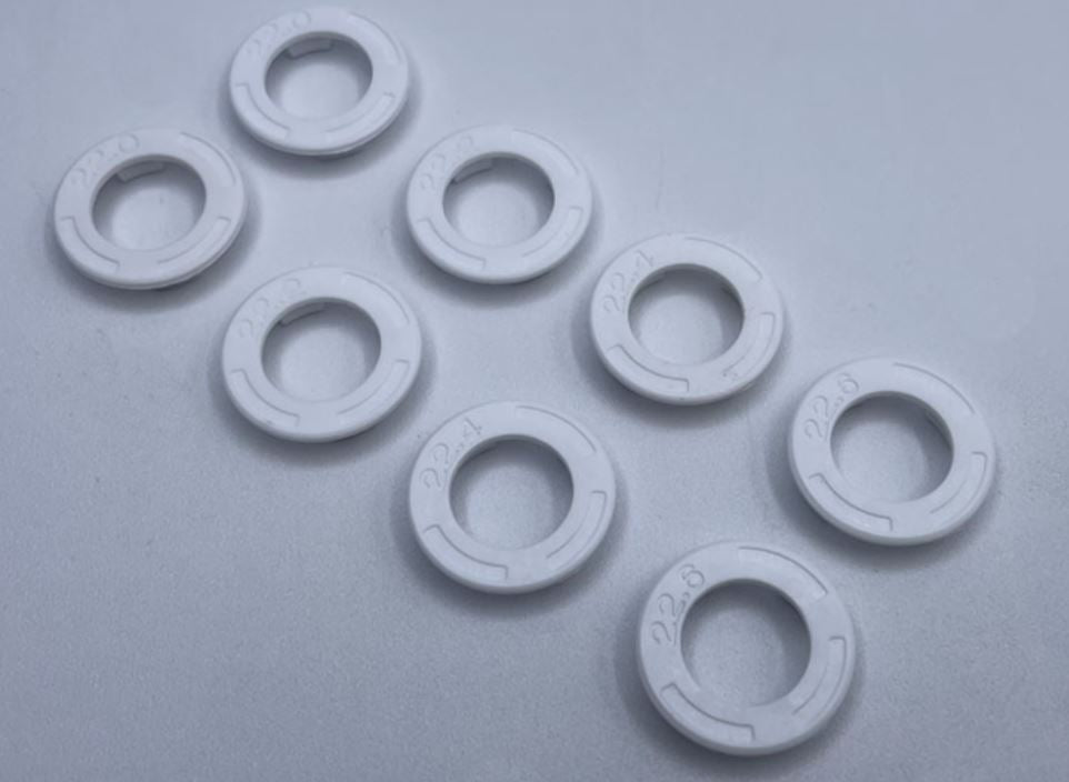 RX608W Reflex Racing Speed Dish Side Wall Plate Set (22.40,22.60,22.80,23.00) - White