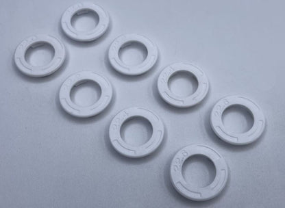 RX608W Reflex Racing Speed Dish Side Wall Plate Set (22.40,22.60,22.80,23.00) - White